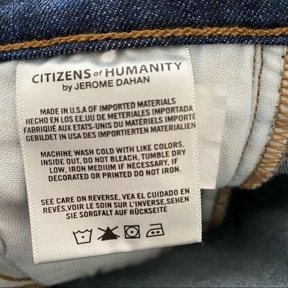 Citizens of Humanity-Carlie High Rise Skinny Dark Wash (Size:25) - Picture 11 of 15